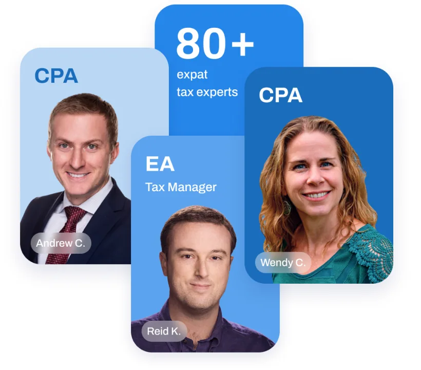 TFX senior tax professionals: a CPA, an EA and a tax manager assigned to client cases